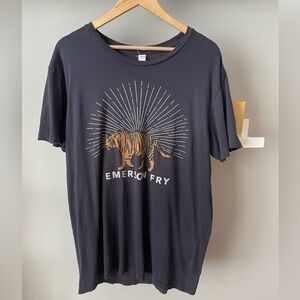 Emerson Fry Tiger T-shirt in Smoke size large